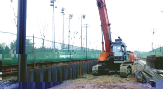 鋼闆樁應用于北京東壩中路管線工程